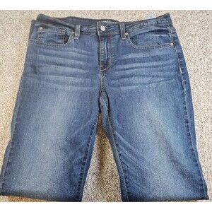 Levi's Mid-Rise Modern Bootcut-Leg Women's Size 31x 34 Blue Cotton Denim Jeans